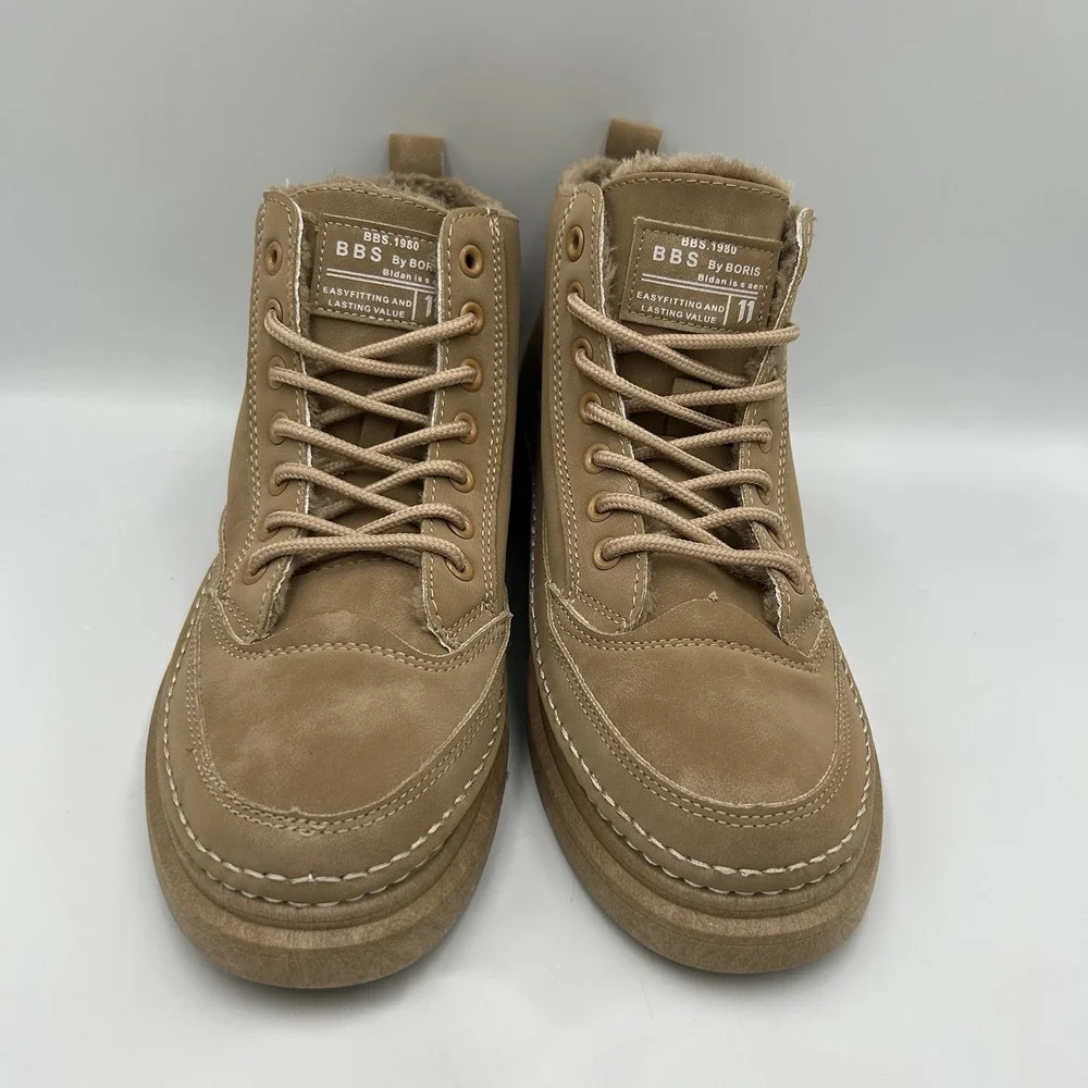 BBS By Boris Fleece Lined Ankle Boots Size EU 43 - Picture 3 of 8